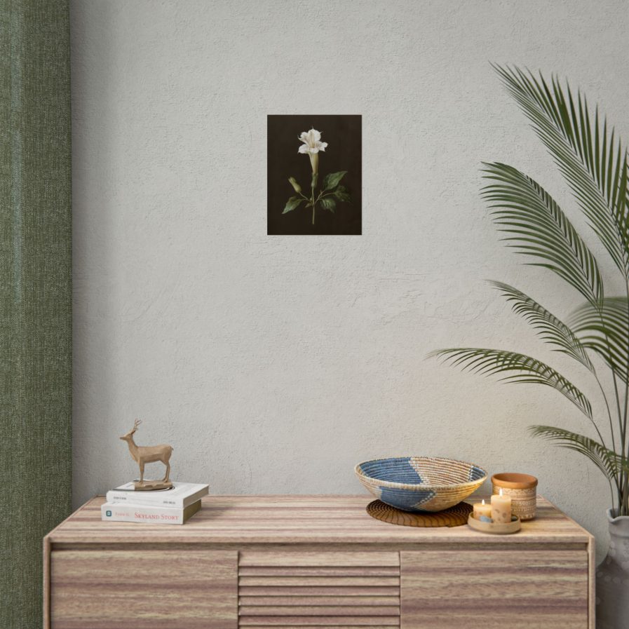 Elegant Floral Wall Art Print, Vintage Flower Decor, Home Aesthetic, Gift for Nature Lovers, Boho Style Wall Decor, Modern Botanical Art Set of 4 - Image 8