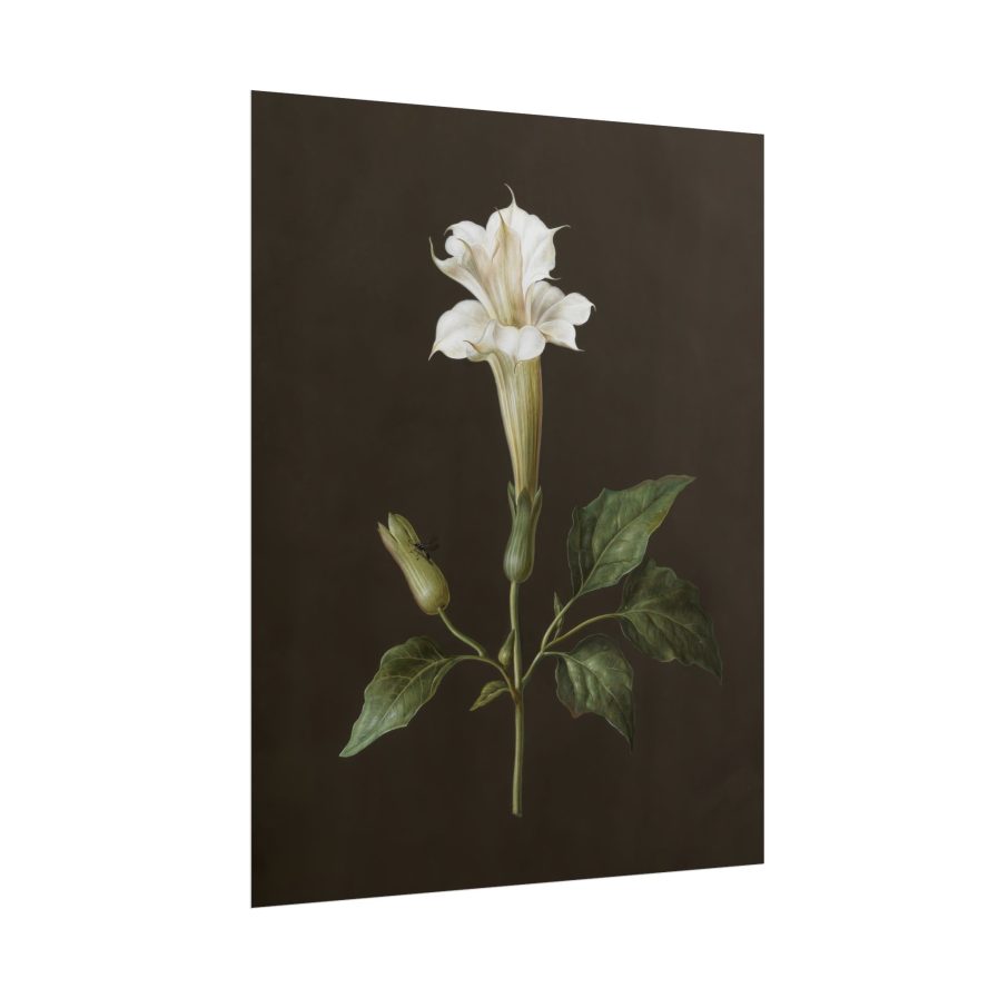 Elegant Floral Wall Art Print, Vintage Flower Decor, Home Aesthetic, Gift for Nature Lovers, Boho Style Wall Decor, Modern Botanical Art Set of 4 - Image 3