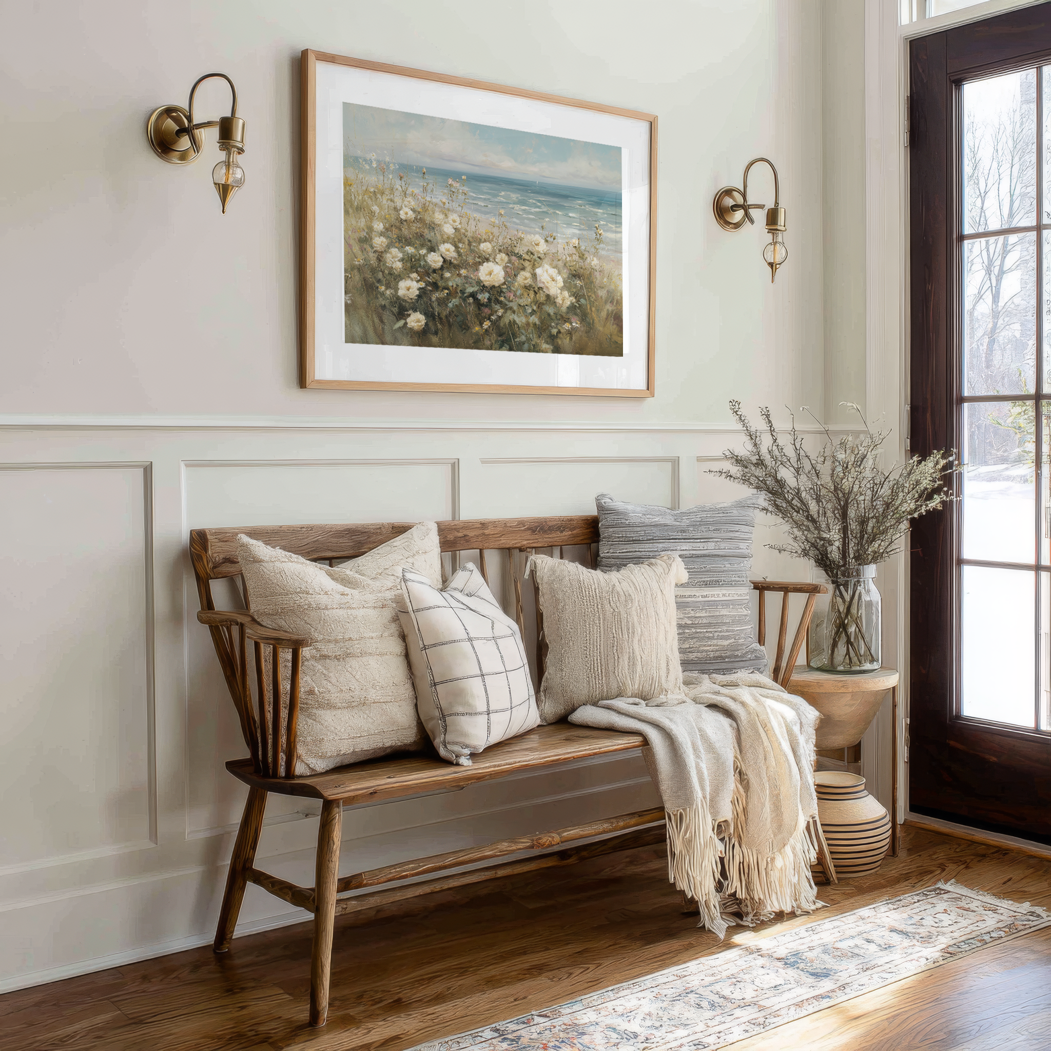 Copy of Elegant Floral Wall Art Print, Vintage Flower Decor, Home Aesthetic, Gift for Nature Lovers, Boho Style Wall Decor, Modern Botanical Art Set of 4 - Image 5