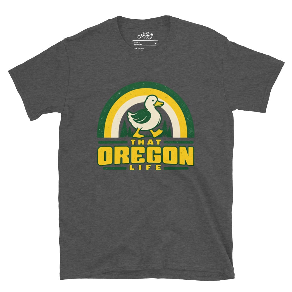 Retro Rainbow Duck Tee - Image 6
