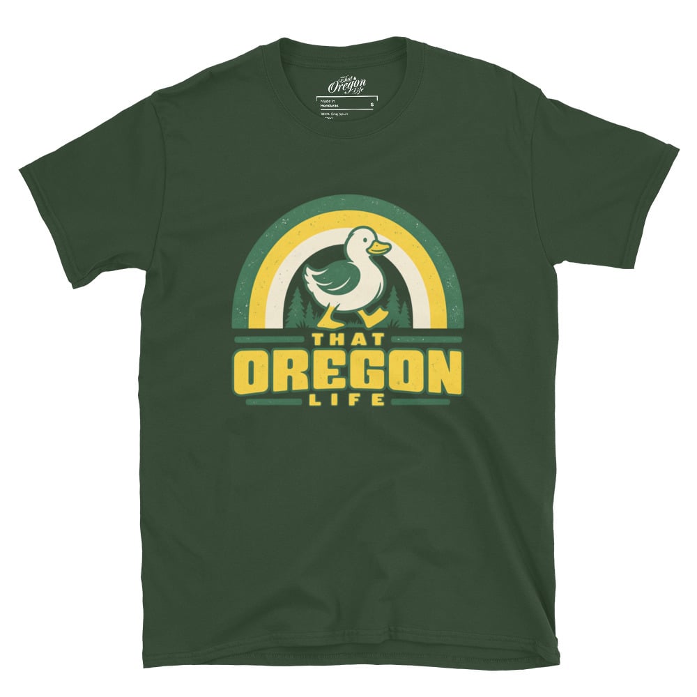 Retro Rainbow Duck Tee