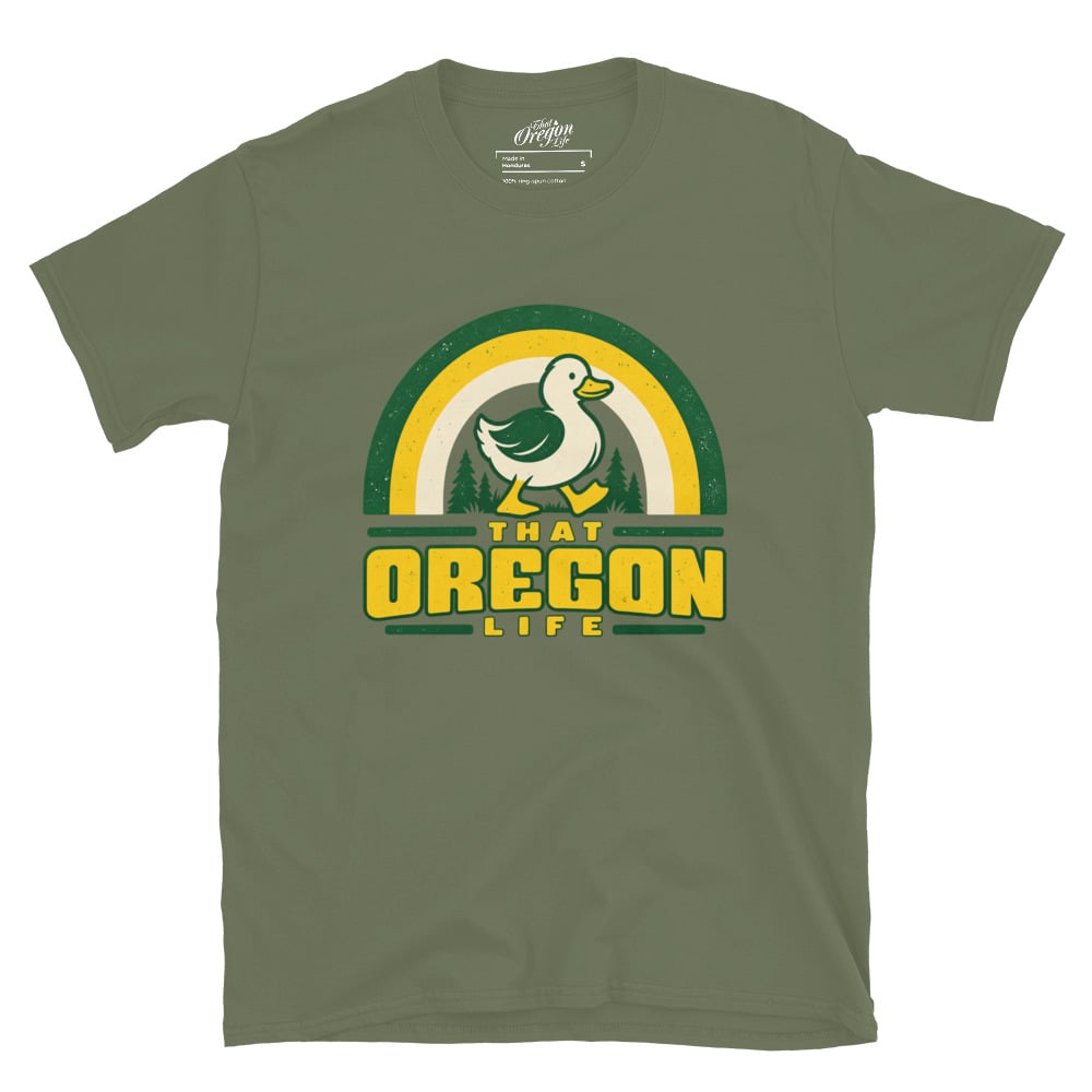 Retro Rainbow Duck Tee - Image 7